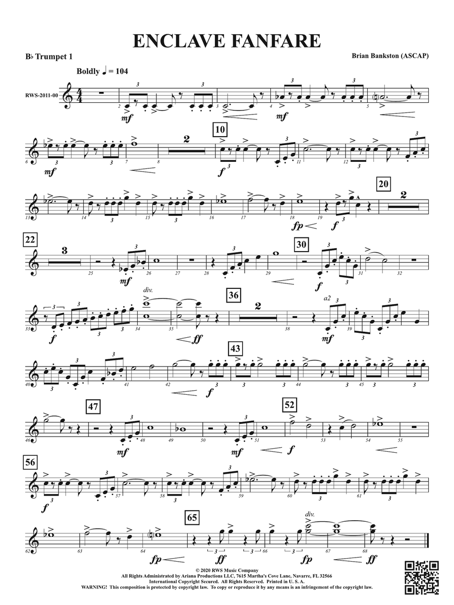 Enclave Fanfare: 1st B-flat Trumpet