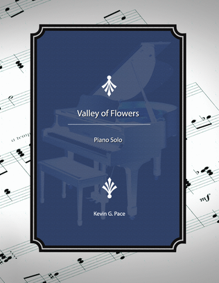 Book cover for Valley of Flowers, piano solo