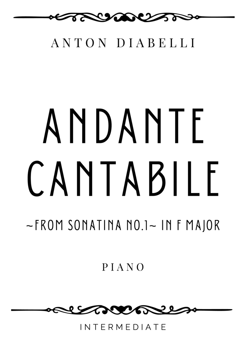 Diabelli - Sonatina No. 1 (Andante Cantabile) in F Major - Intermediate image number null