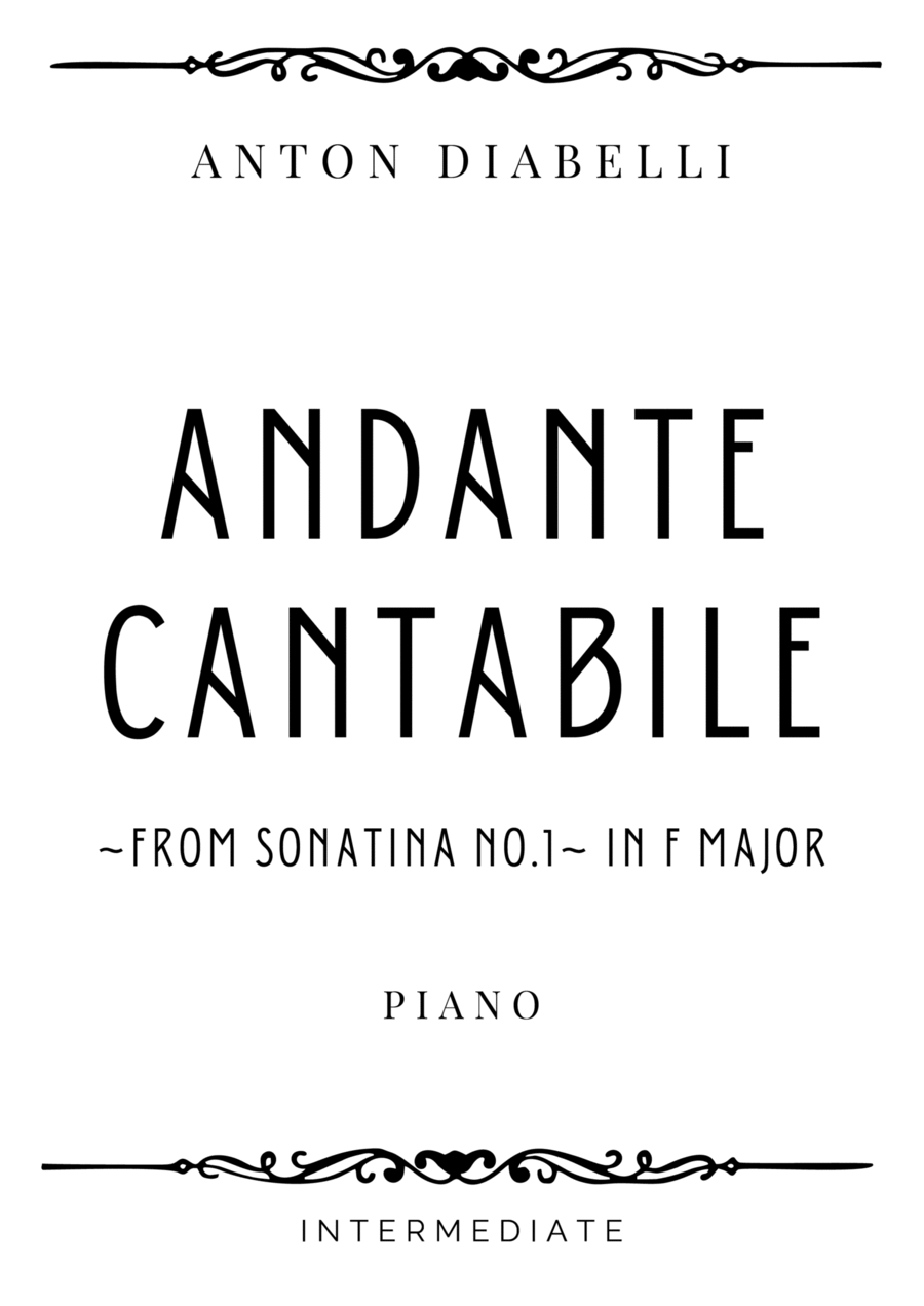 Diabelli - Sonatina No. 1 (Andante Cantabile) in F Major - Intermediate image number null