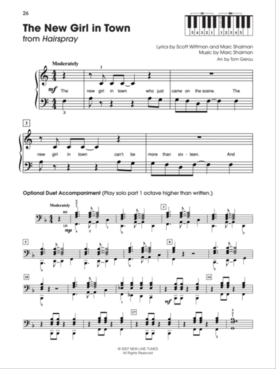 5 Finger Movie Heroines 5 Finger Movie Heroines Easy Piano scores gallery preview page 5