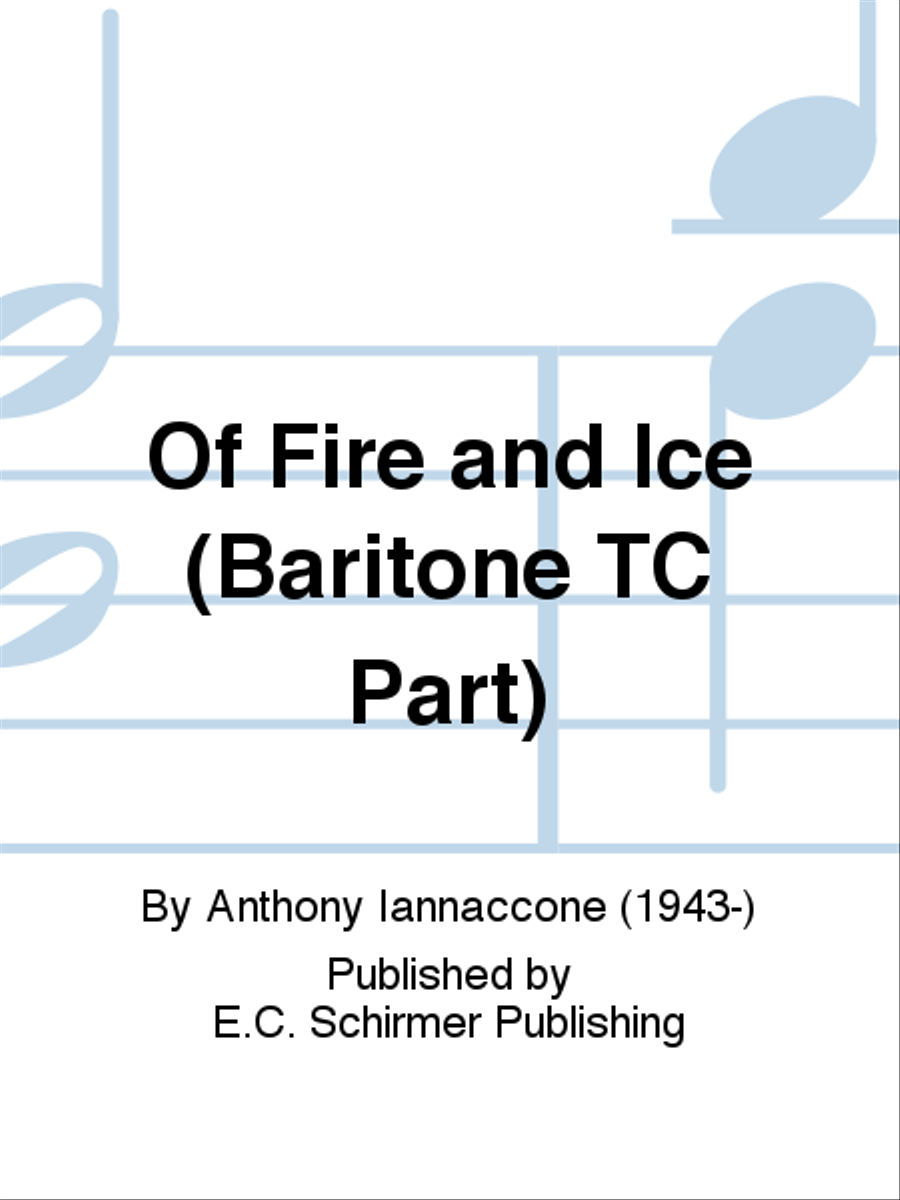 Of Fire and Ice (Baritone TC Part) Concert Band scores gallery preview page 1