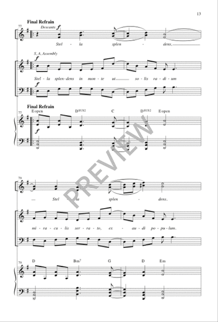 Stella Splendens 4-Part scores gallery preview page 13