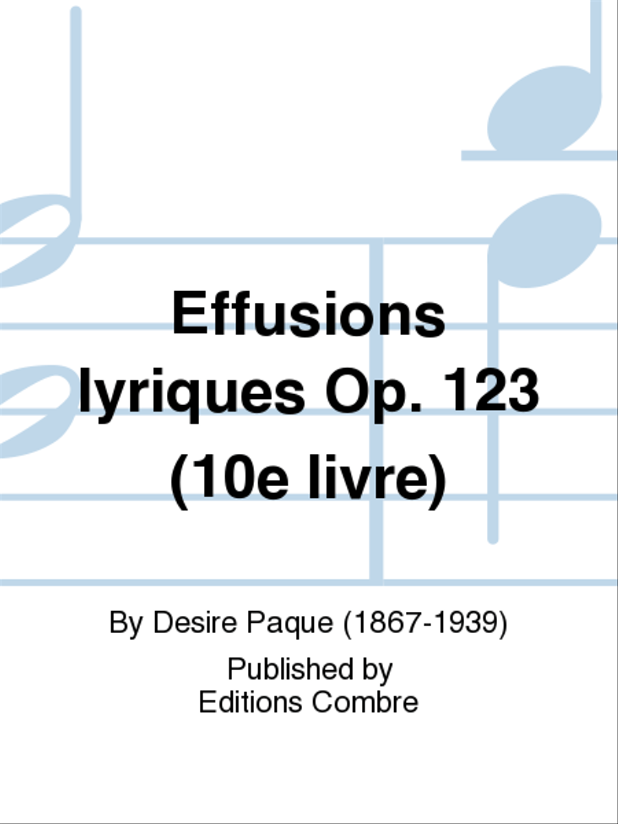 Effusions lyriques Op. 123 (10e livre) Violin Solo scores gallery preview page 1