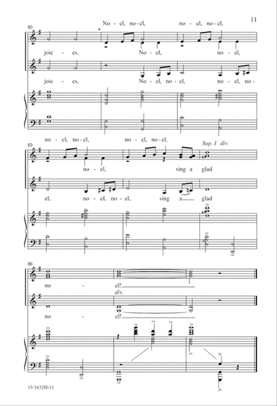 A Glad Noel SSA scores gallery preview page 11