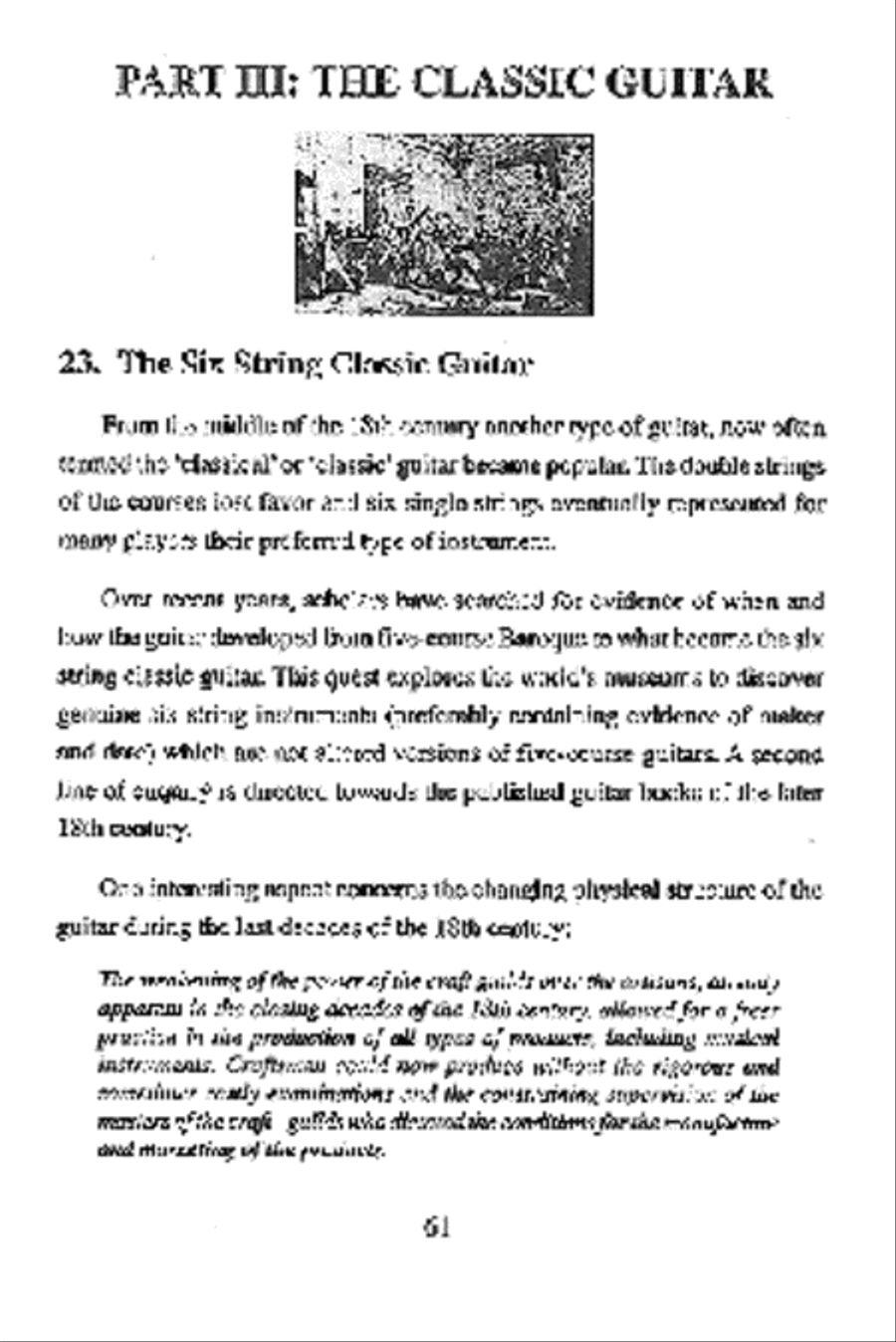 A Concise History of the Classic Guitar Acoustic Guitar scores gallery preview page 4