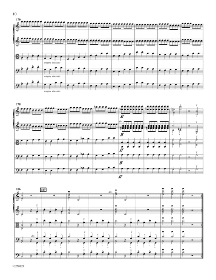 Symphony No. 50 in C: Finale Orchestra scores gallery preview page 9