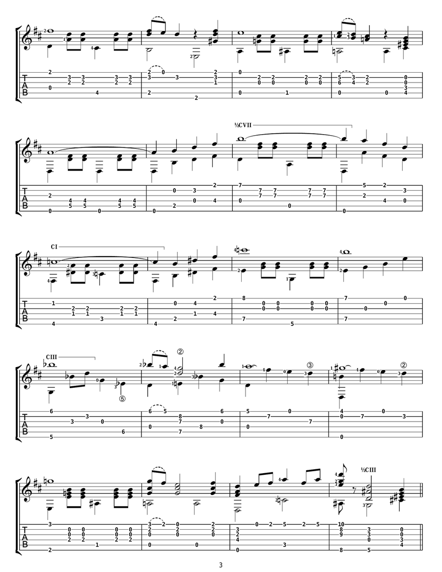 Idle Dreams Electric Guitar scores gallery preview page 3