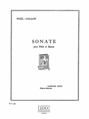 Book cover for Sonate (flute & Bassoon)