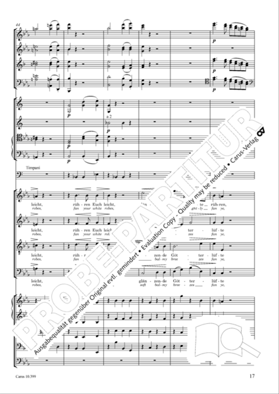 Schicksalslied, Op. 54 4-Part scores gallery preview page 18