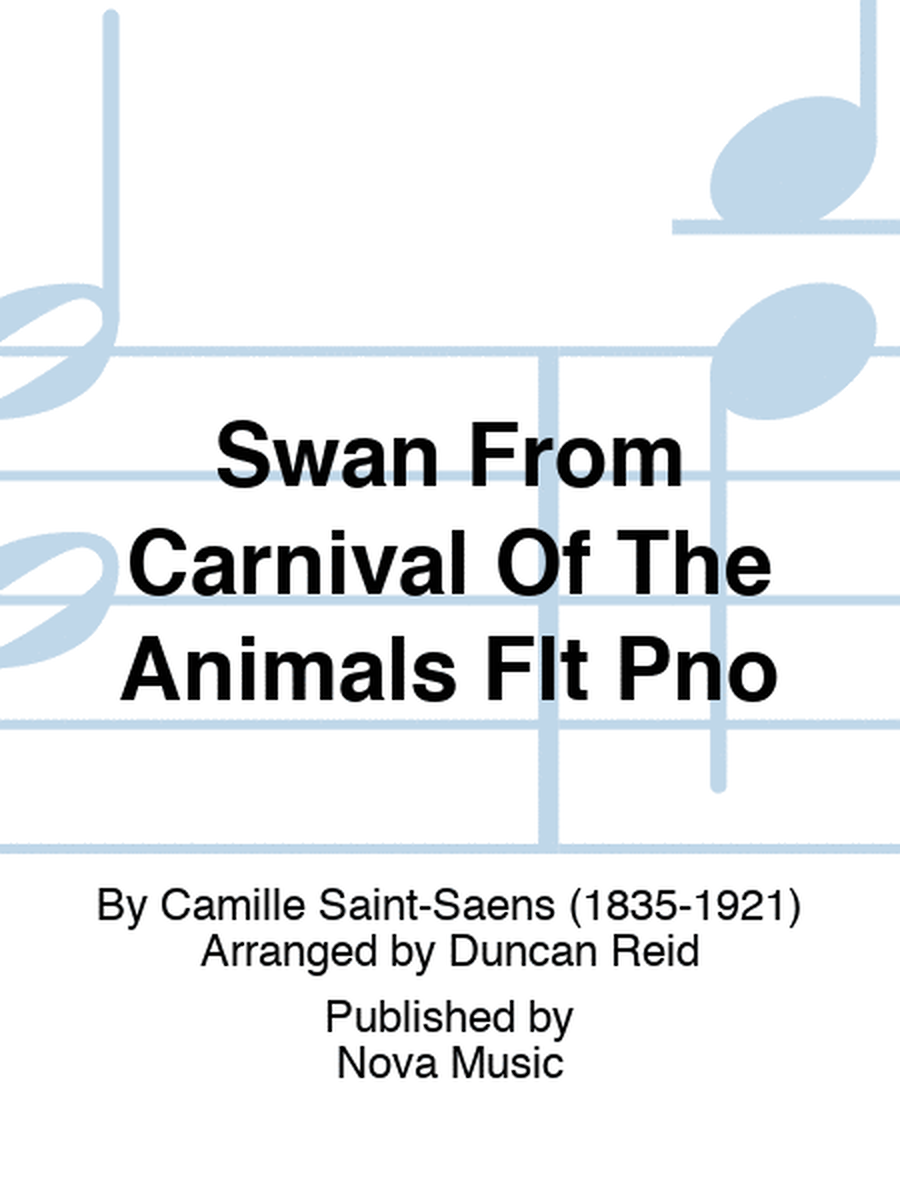 Swan From Carnival Of The Animals Flt Pno