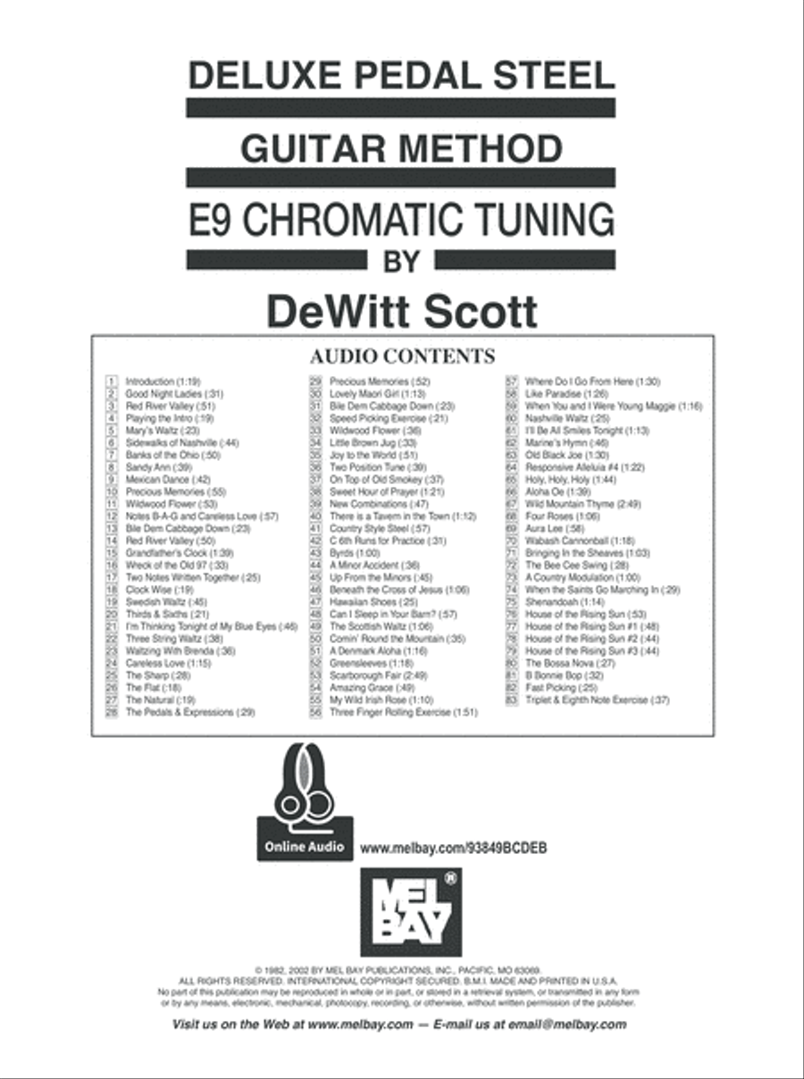 Deluxe Pedal Steel Guitar Method Electric Guitar Digital Sheet Music Sheet Music Plus