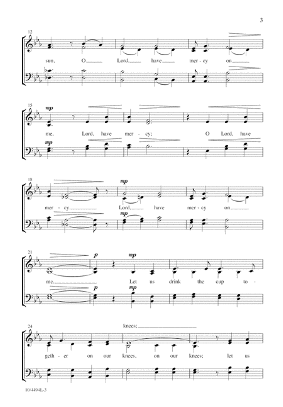 Let Us Break Bread Together 4-Part scores gallery preview page 3