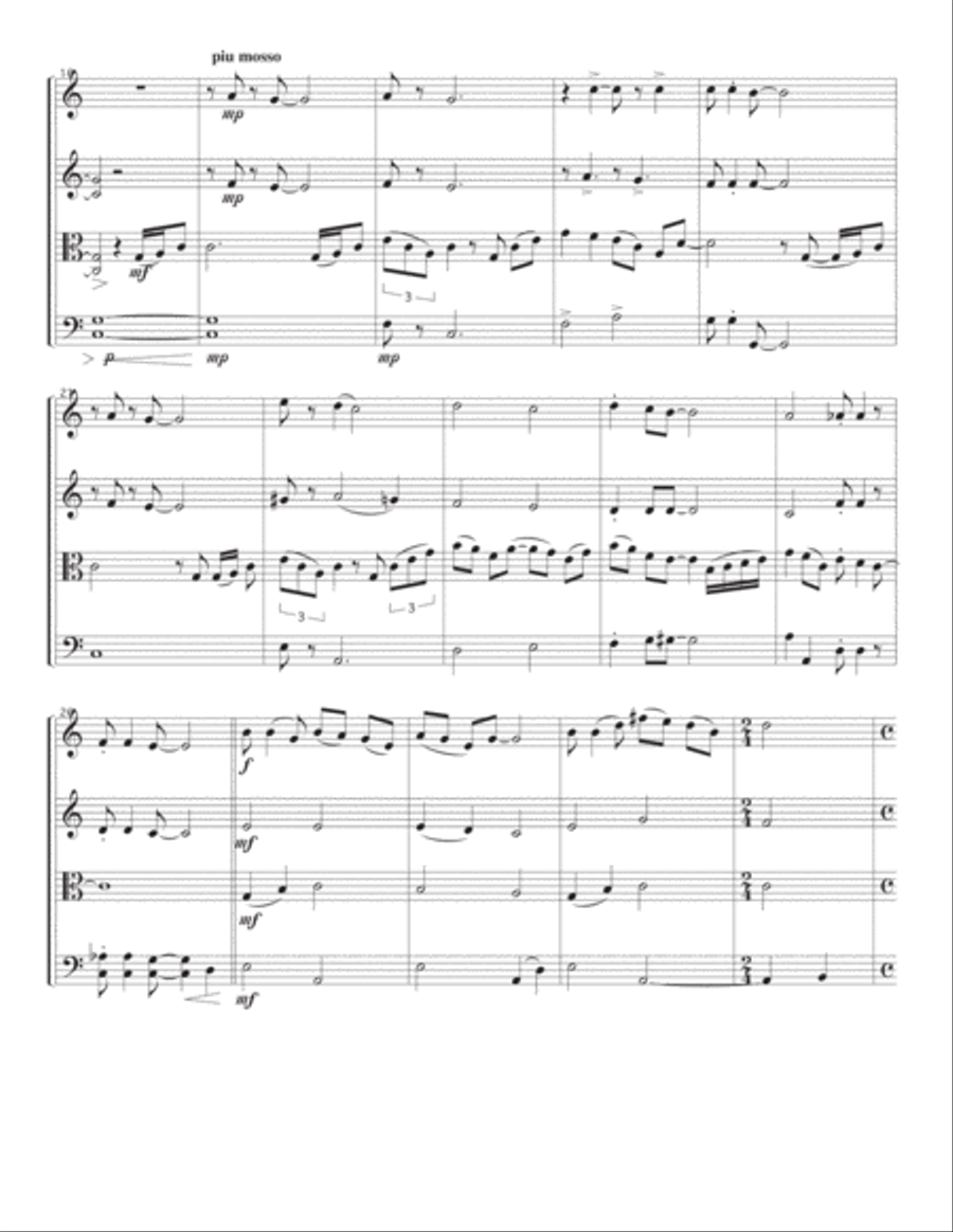 String Quartet #4 String Quartet scores gallery preview page 4