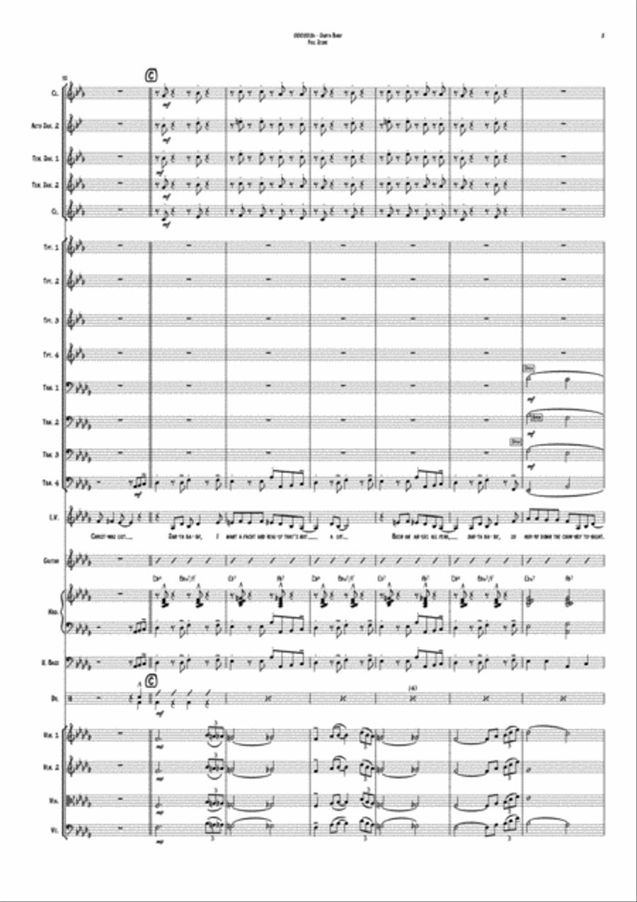 Santa Baby Large Ensemble scores gallery preview page 5