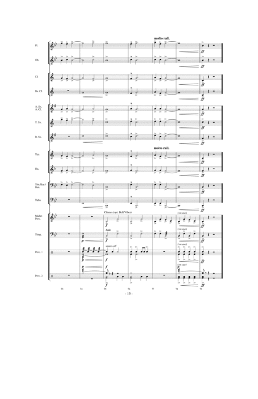 The Sword of Kings The Sword of Kings Concert Band scores gallery preview page 14