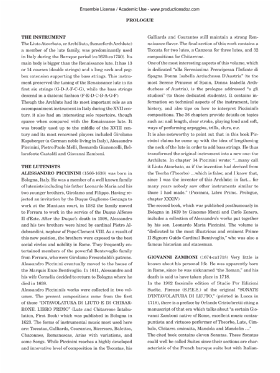 Renaissance and Baroque music for guitar Classical Guitar scores gallery preview page 3