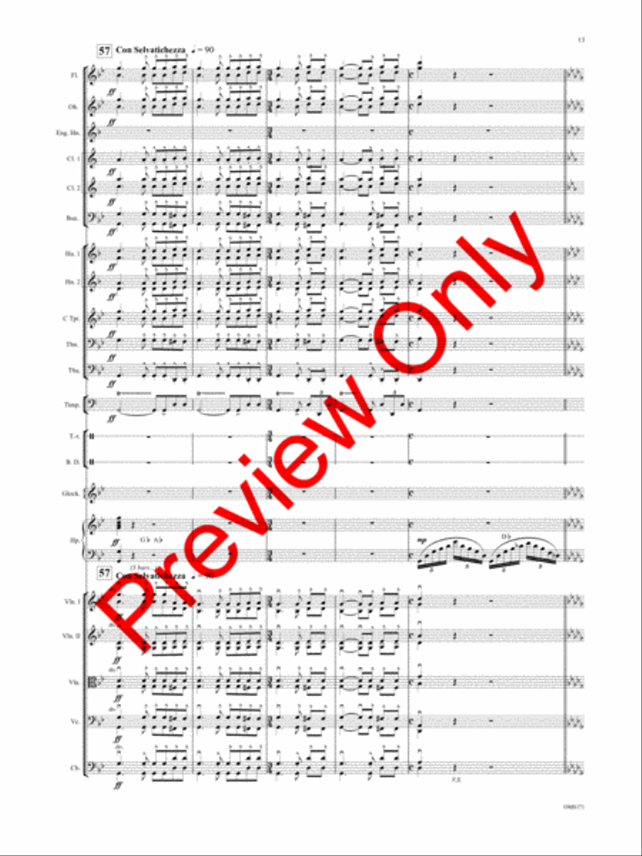 Anishinaabeg Rhapsody Orchestra scores gallery preview page 16