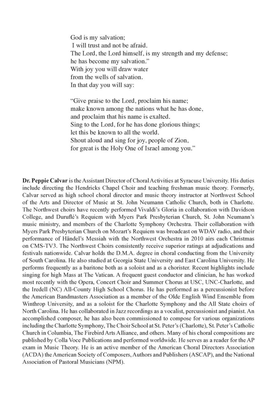 Cantico de Isaías 4-Part scores gallery preview page 1