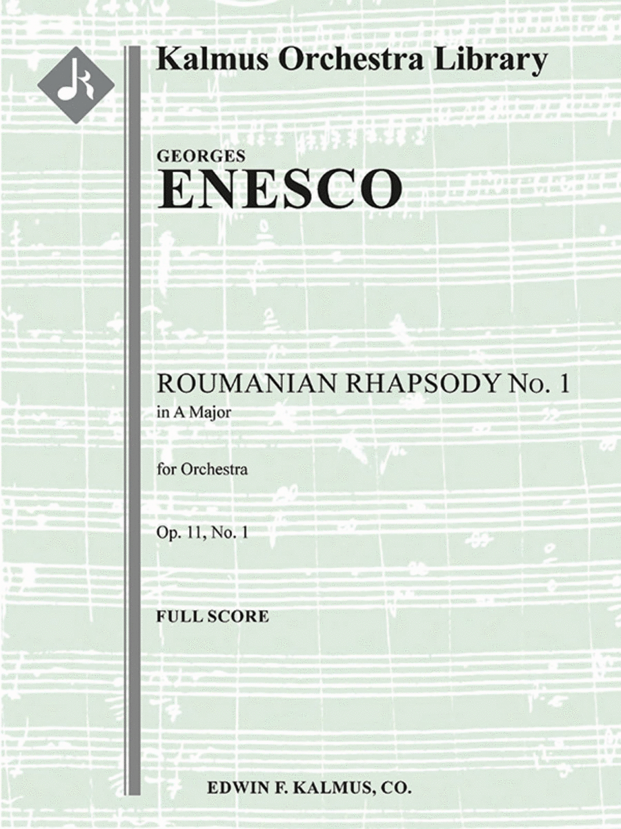 Roumanian Rhapsody Op. 11, No. 1 in A Major Full Orchestra scores gallery preview page 1