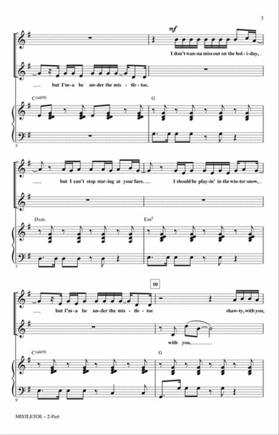 Mistletoe 2-Part scores gallery preview page 3