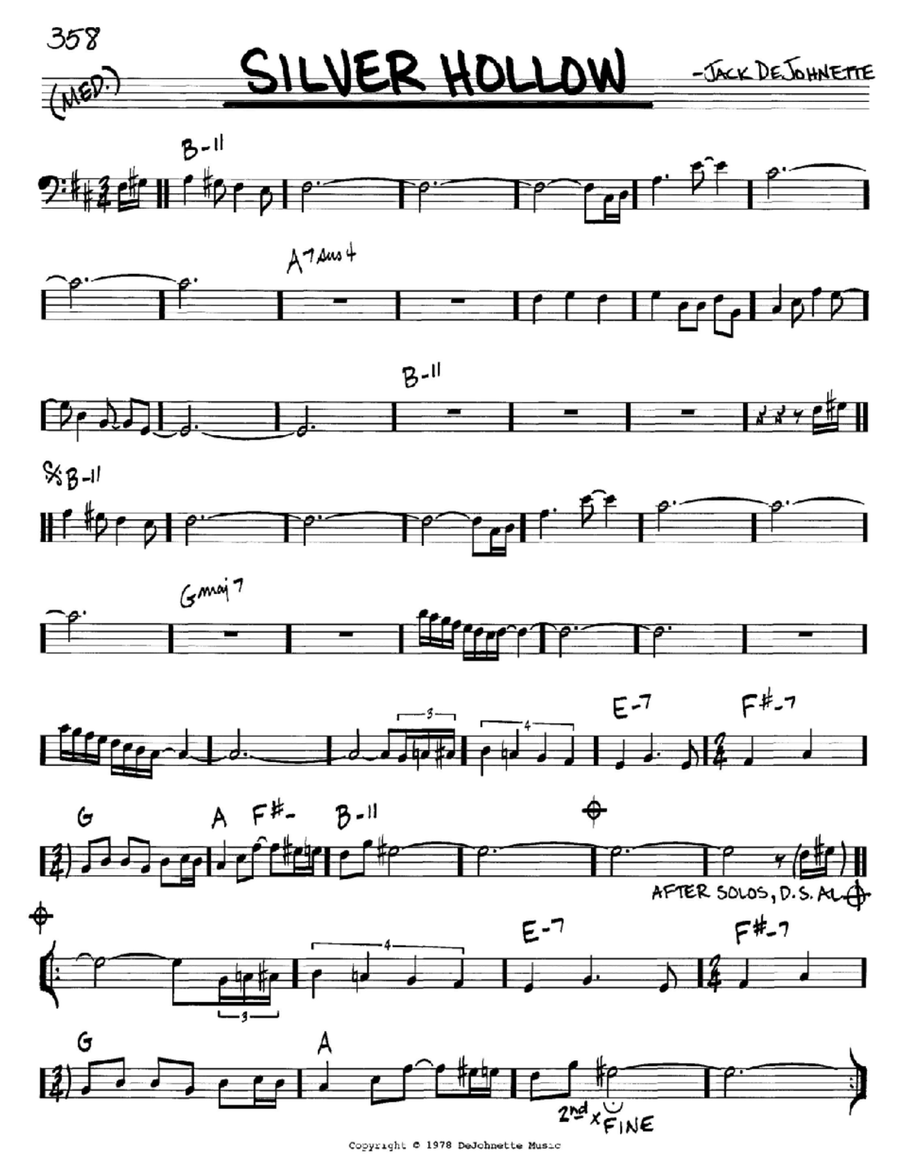 Silver Hollow Piano scores gallery preview page 1