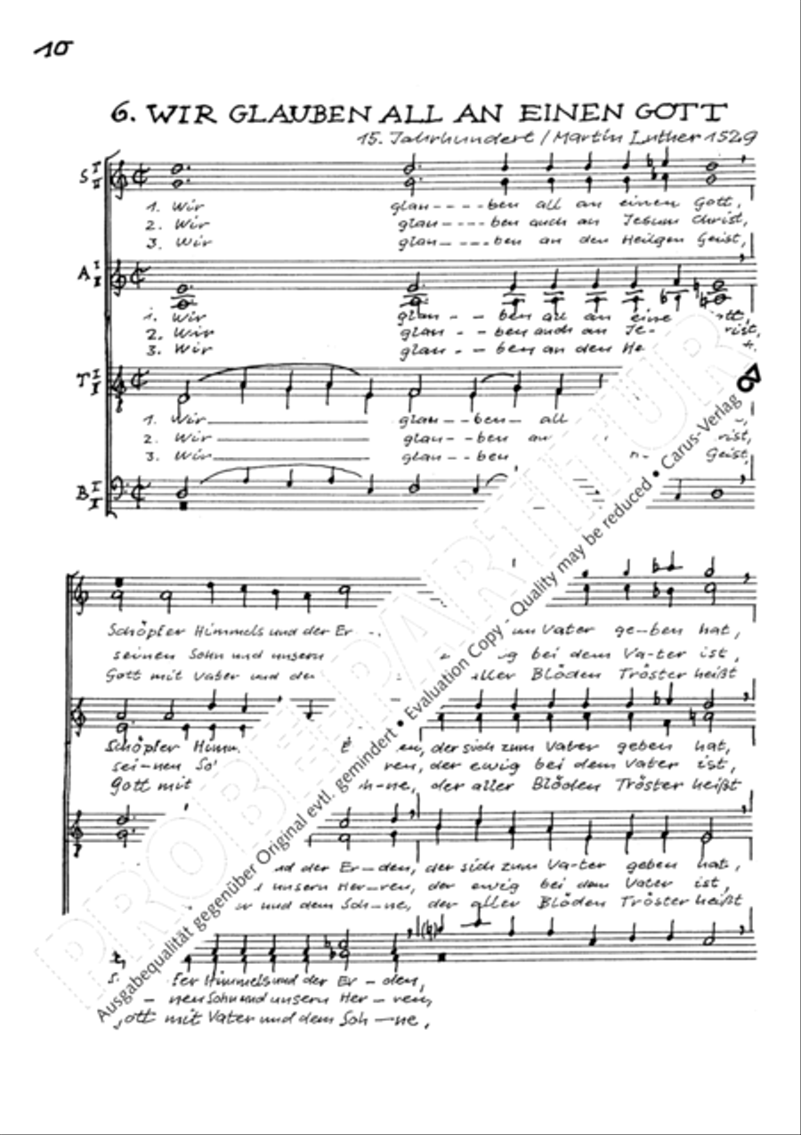 Chorsatze I zu Bachs Clavierubung Collection / Songbook scores gallery preview page 11