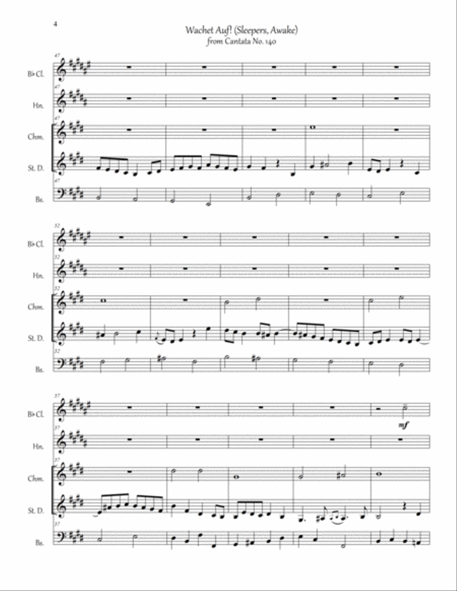 Sleepers, Awake Small Ensemble scores gallery preview page 5