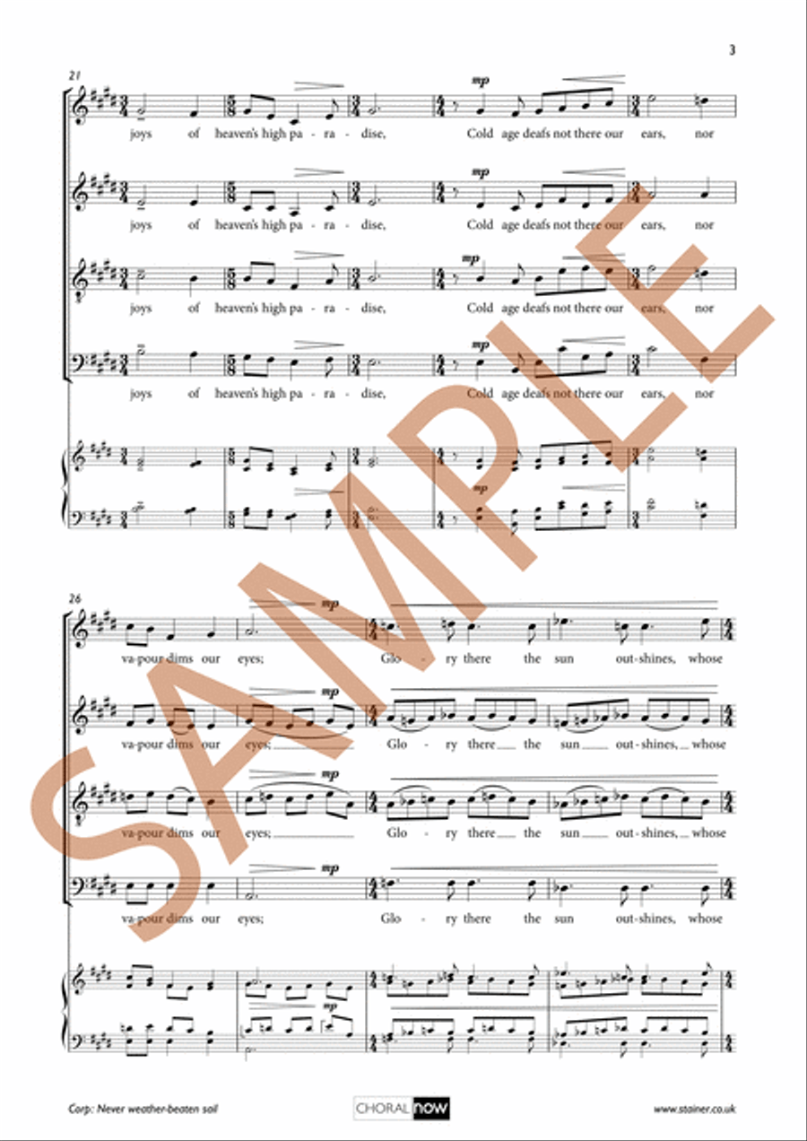 Never weather-beaten sail 4-Part scores gallery preview page 4