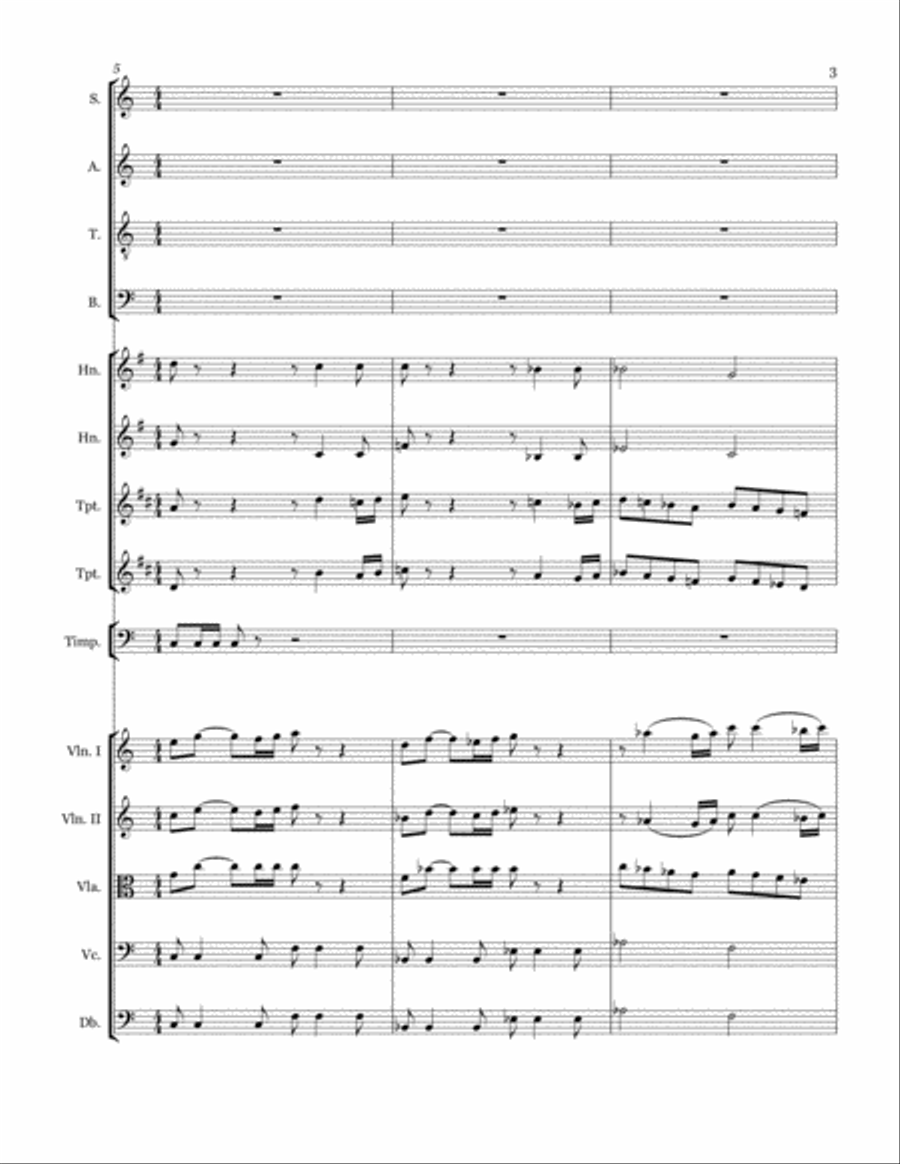 Let All the Dwellers of the Earth Large Ensemble scores gallery preview page 3