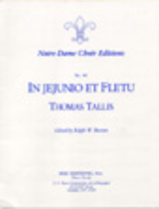 Book cover for In jejunio et fletu for Five Voices