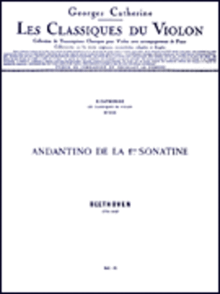 Andantino de la 1ere - Classiques No. 321