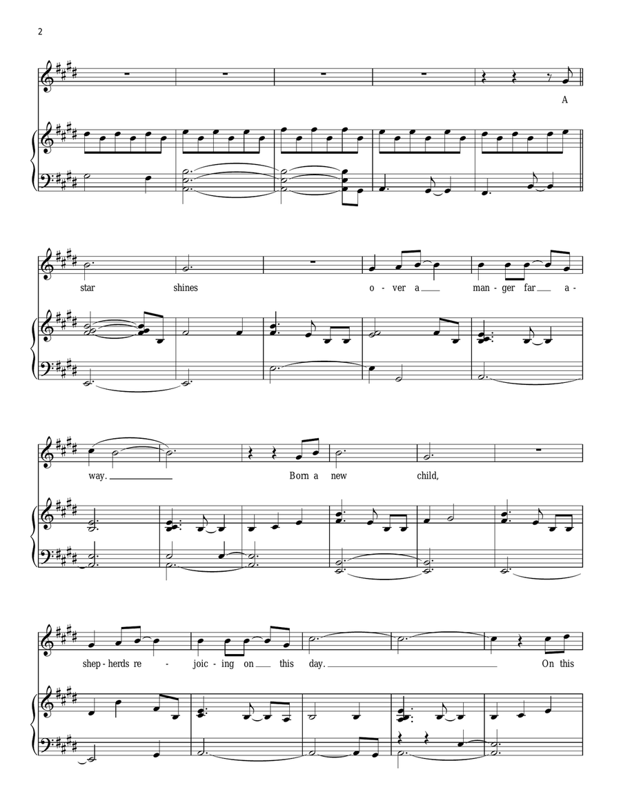 Gloria/Hark! The Herald Angels Sing Voice scores gallery preview page 2