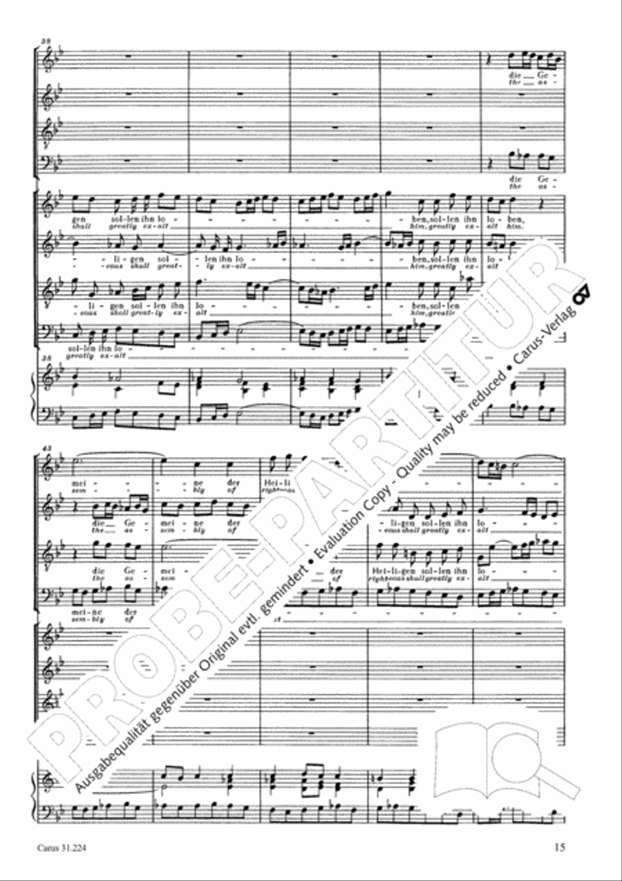The Complete Motets (Samtliche Motetten) Choir scores gallery preview page 16