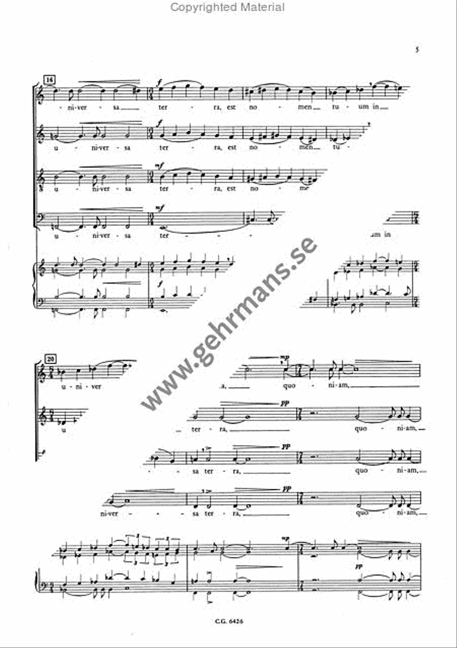 Psalmus 8 4-Part scores gallery preview page 4