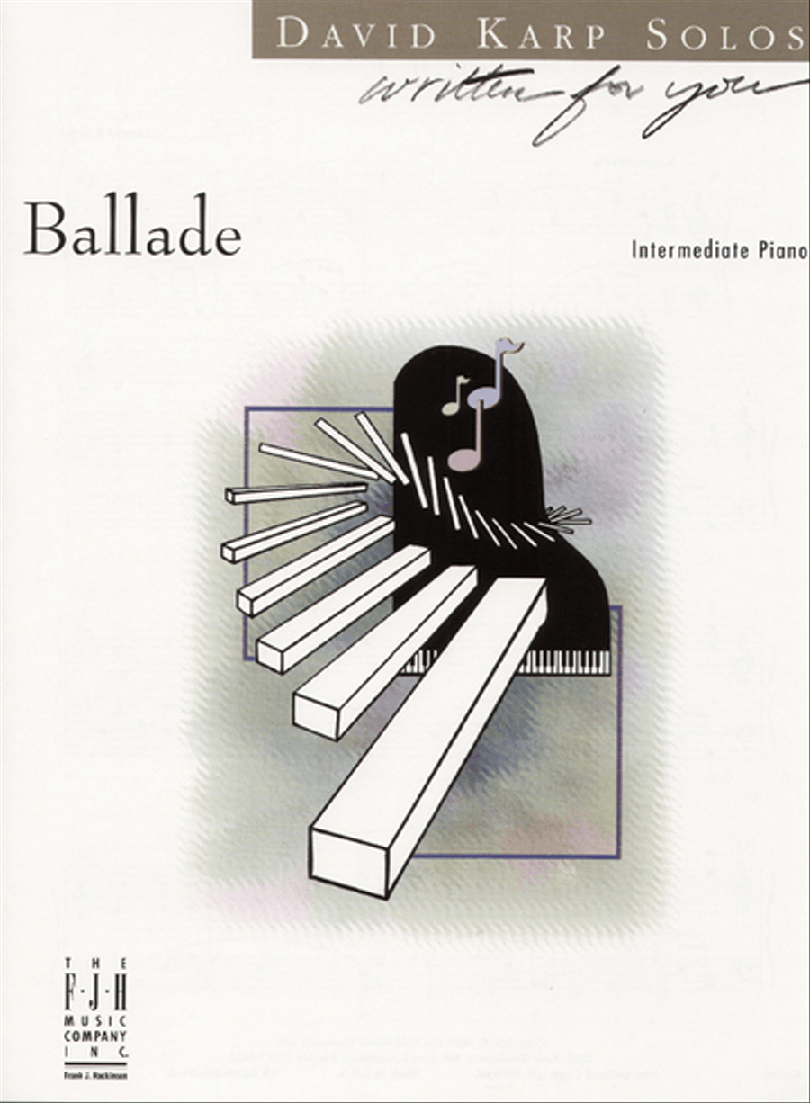 Ballade Ballade Piano Solo scores gallery preview page 1