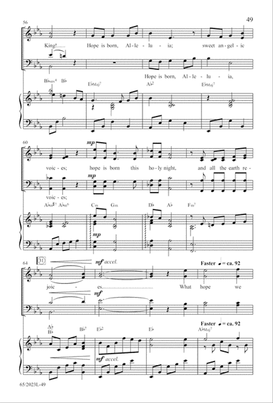 Child of Hope Child of Hope 4-Part scores gallery preview page 50