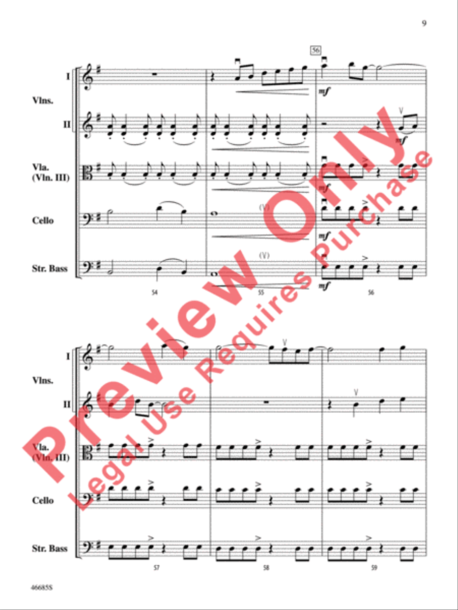 L'improviste Vignette String Orchestra scores gallery preview page 10
