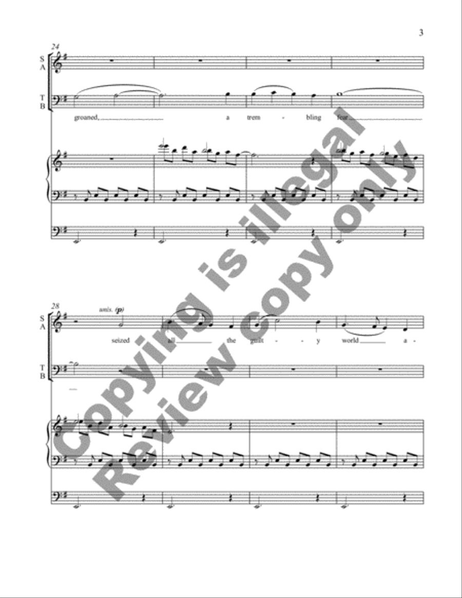 When Jesus Wept (Full/Organ Score) Choir scores gallery preview page 5