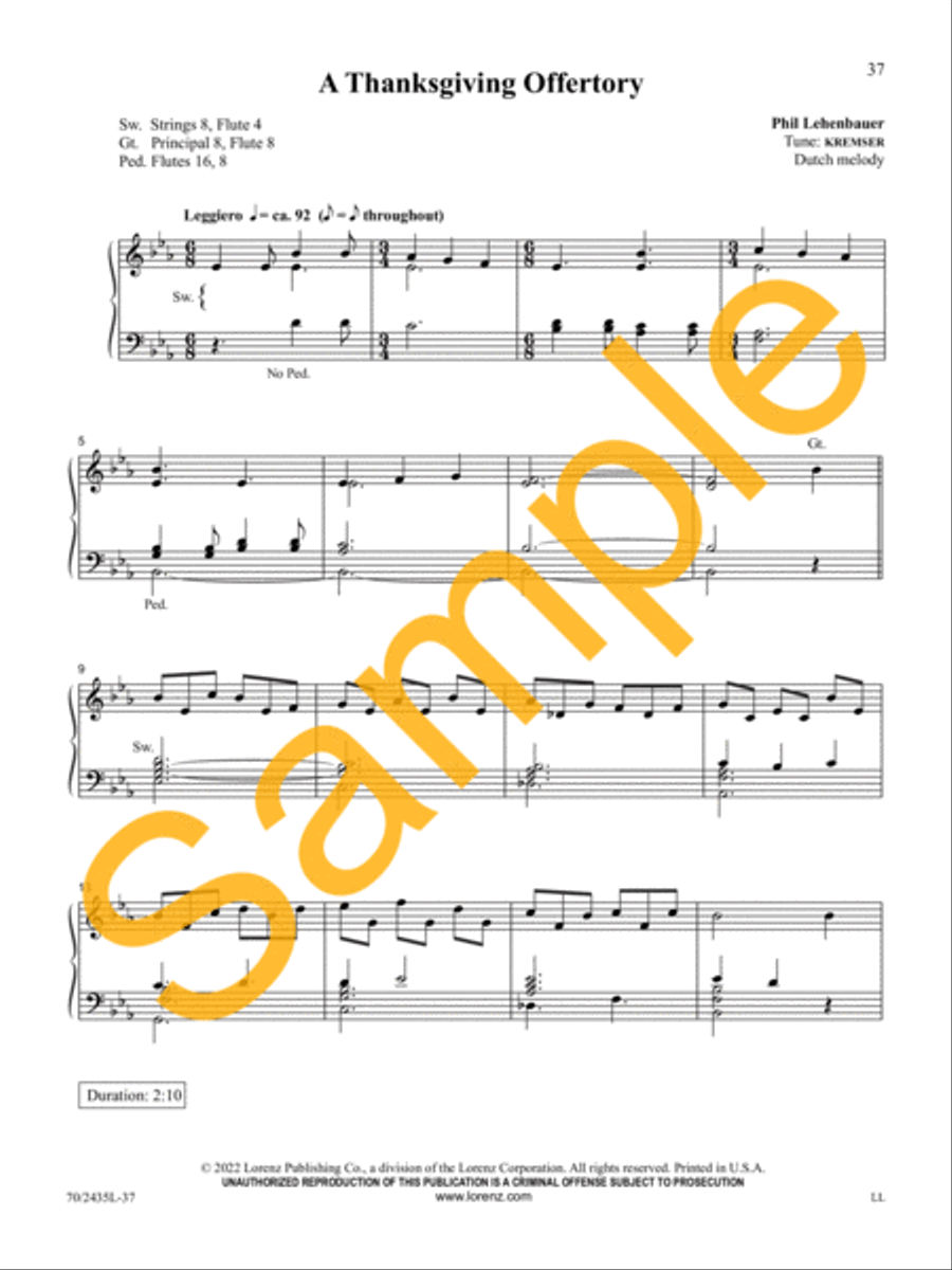 Easy Organ Library, Vol. 74 Organ Solo scores gallery preview page 14