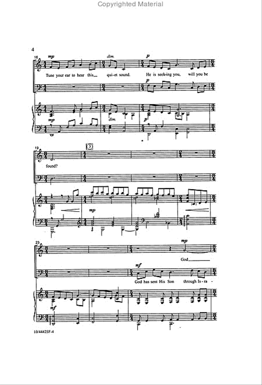 He Is Seeking You 4-Part scores gallery preview page 4