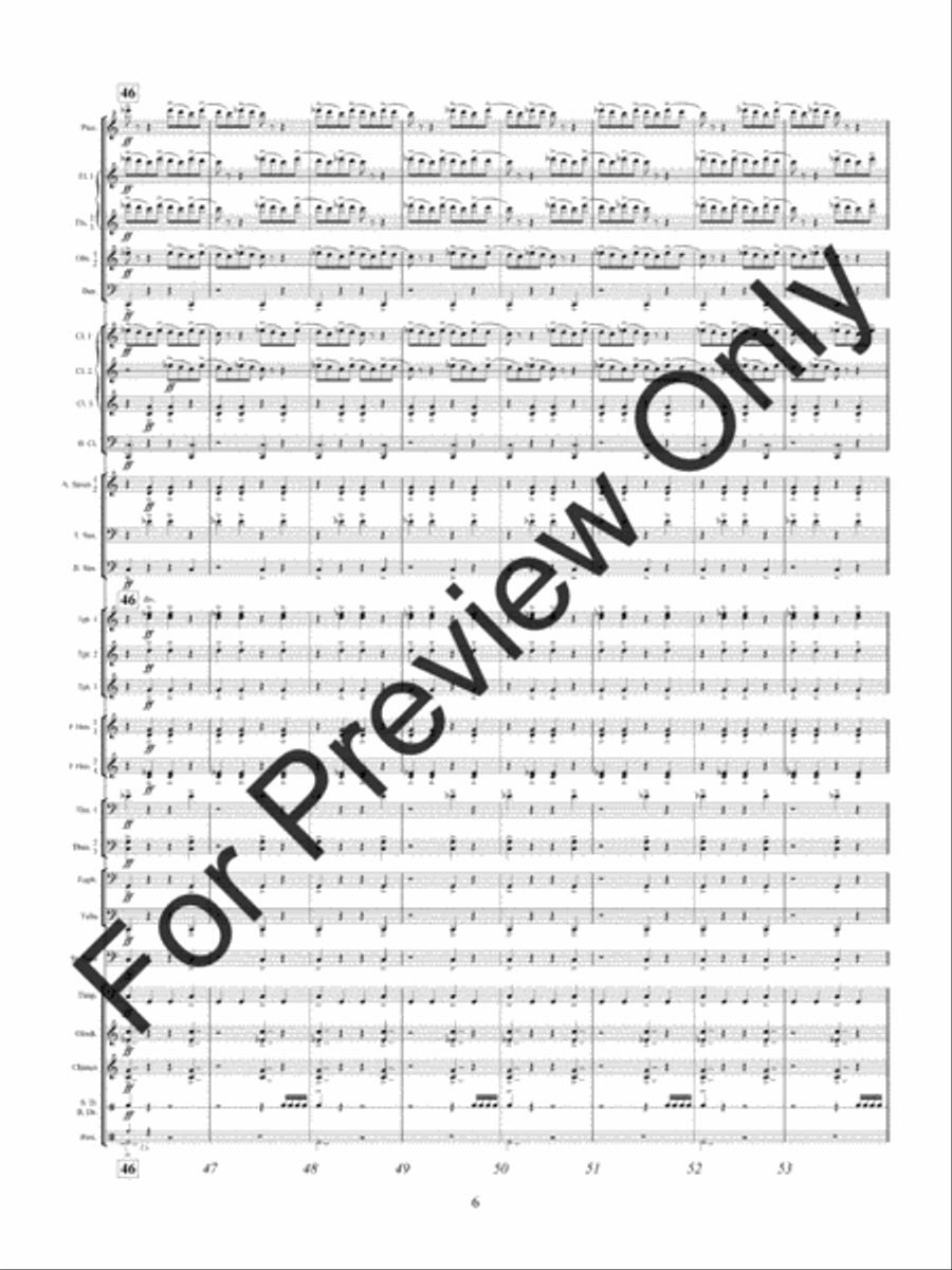 Shards Of Glass Concert Band scores gallery preview page 9