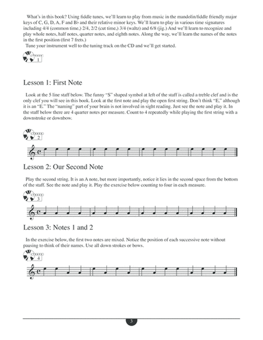 Reading Standard Music Notation for Mandolin & Fiddle image number null