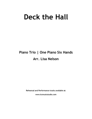 Book cover for Deck The Hall Piano Trio (1 piano, 6 hands) Intermediate
