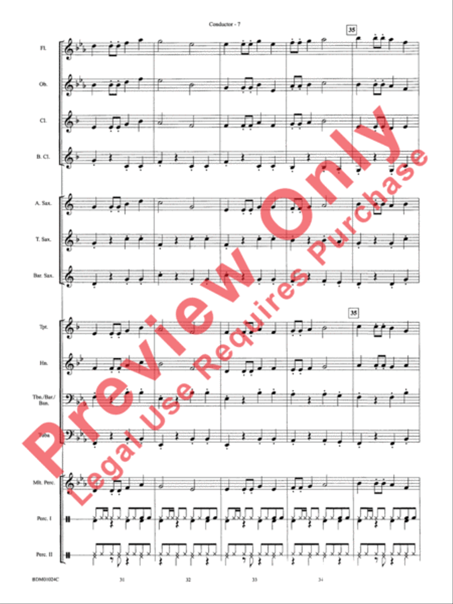 Caribbean Delight Concert Band scores gallery preview page 10