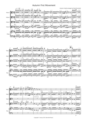 Autumn "Four Seasons" for Viola Quartet