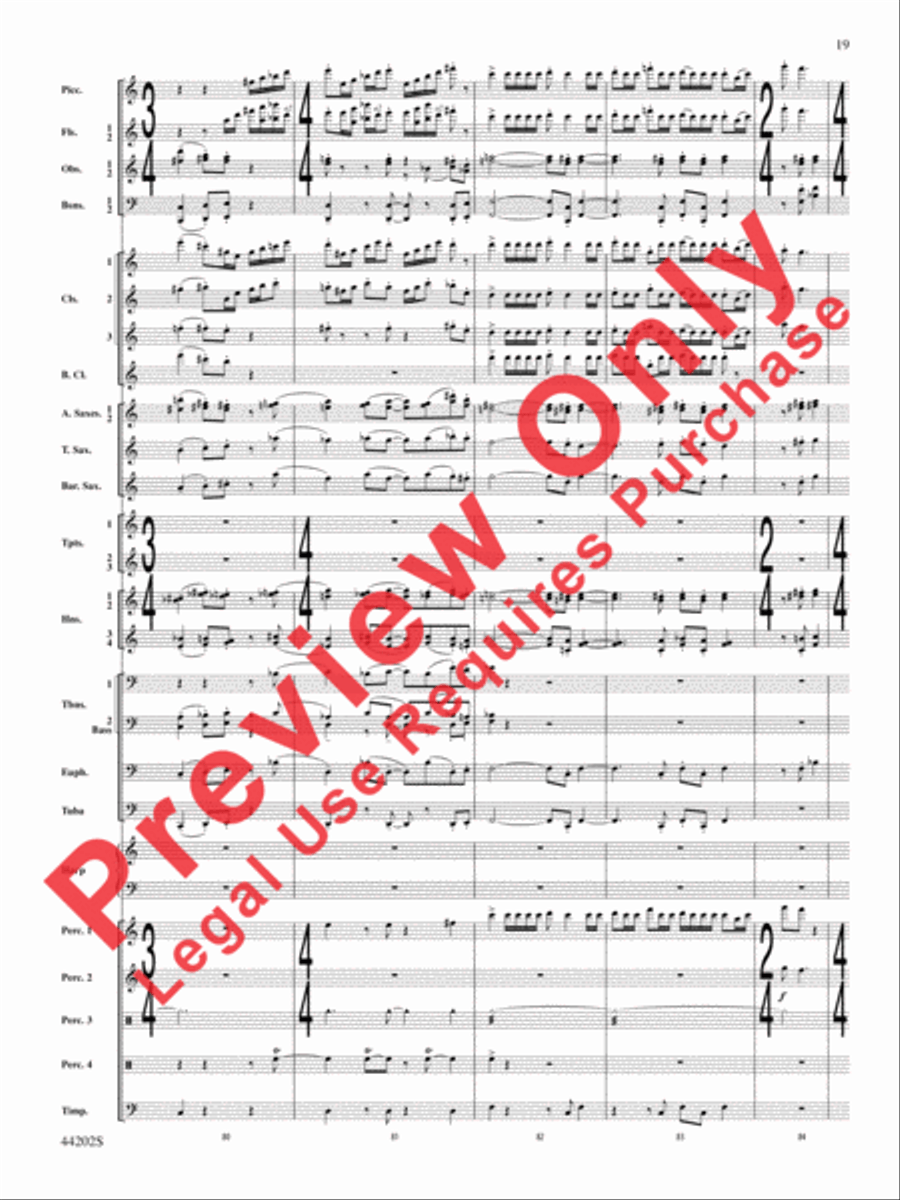 A Celebration Overture Concert Band scores gallery preview page 20