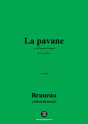 Book cover for Alfred Bruneau-La pavane,in A Major