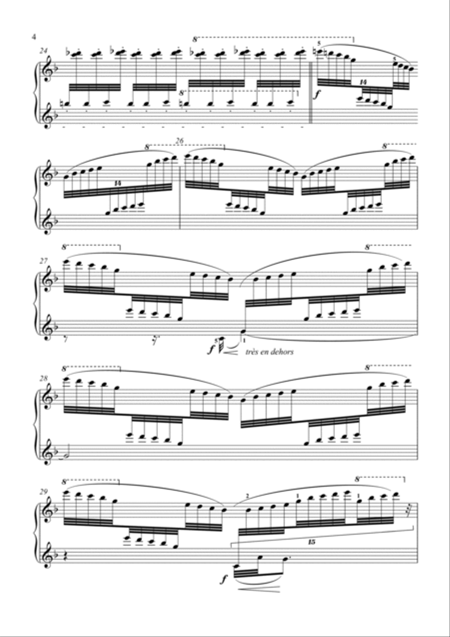 Debussy-Feux d'artifice for piano solo Piano Solo scores gallery preview page 5