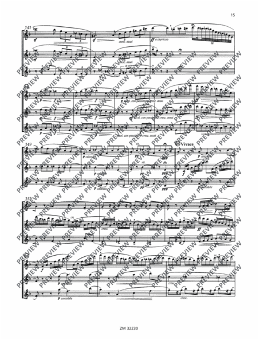 I tre virtuosi Flute Trio scores gallery preview page 16